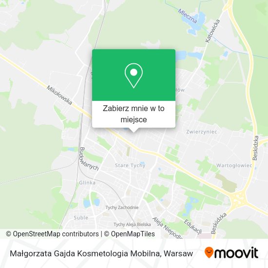 Mapa Małgorzata Gajda Kosmetologia Mobilna