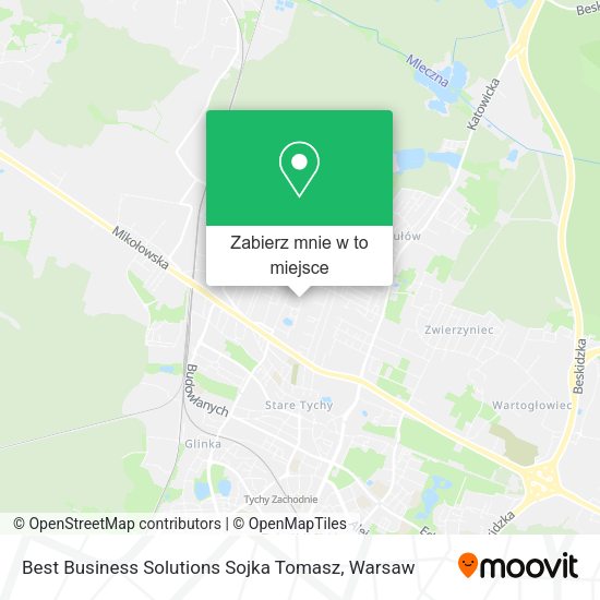 Mapa Best Business Solutions Sojka Tomasz