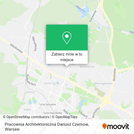 Mapa Pracownia Architektoniczna Dariusz Czernow