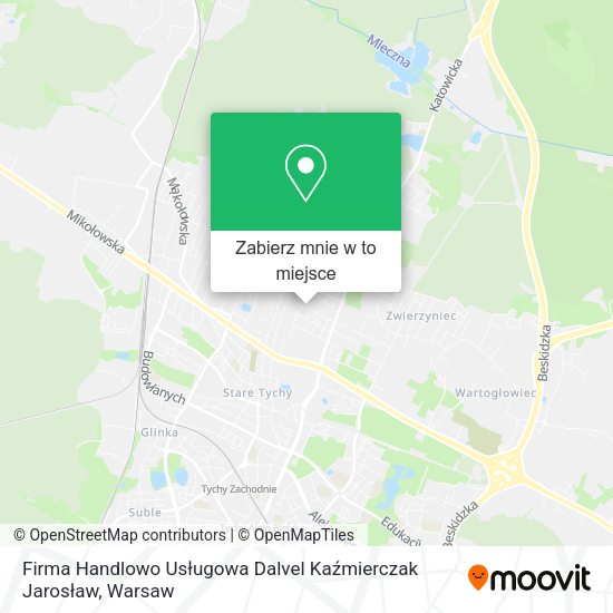 Mapa Firma Handlowo Usługowa Dalvel Kaźmierczak Jarosław