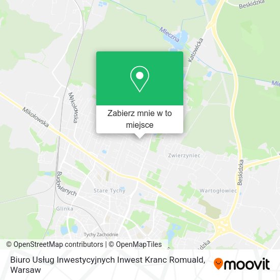 Mapa Biuro Usług Inwestycyjnych Inwest Kranc Romuald