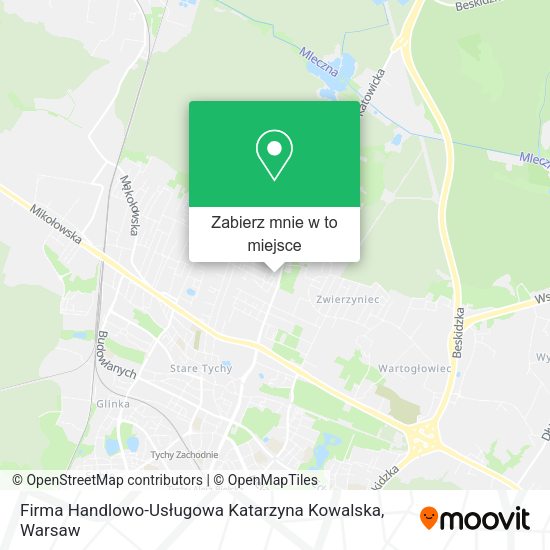 Mapa Firma Handlowo-Usługowa Katarzyna Kowalska