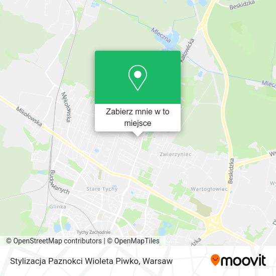 Mapa Stylizacja Paznokci Wioleta Piwko