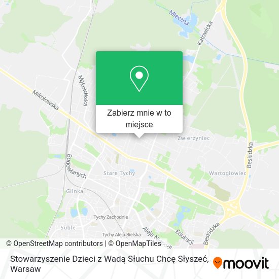 Mapa Stowarzyszenie Dzieci z Wadą Słuchu Chcę Słyszeć