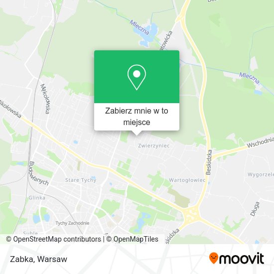 Mapa Zabka