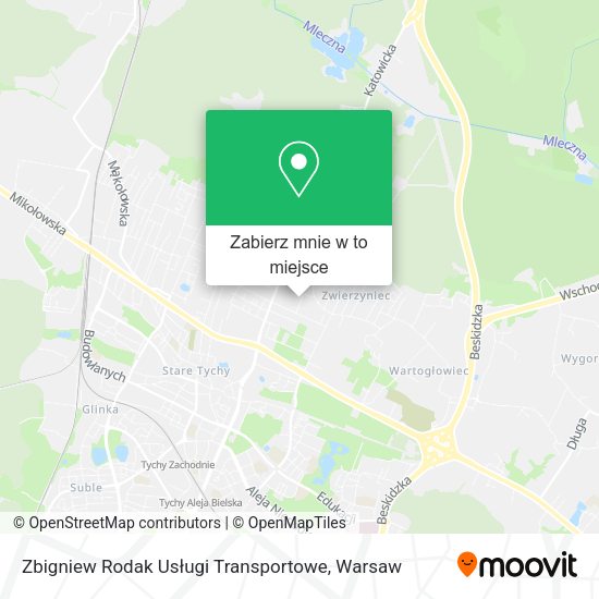 Mapa Zbigniew Rodak Usługi Transportowe