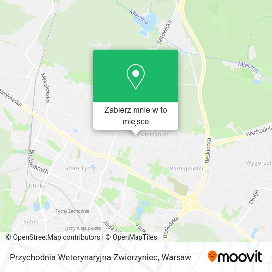 Mapa Przychodnia Weterynaryjna Zwierzyniec