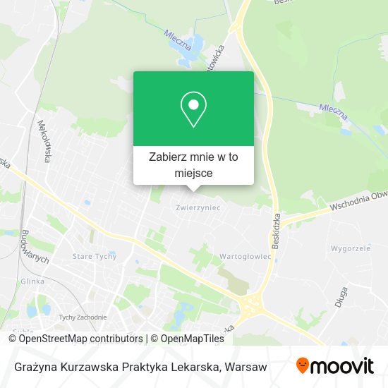 Mapa Grażyna Kurzawska Praktyka Lekarska