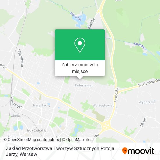 Mapa Zakład Przetwórstwa Tworzyw Sztucznych Peteja Jerzy