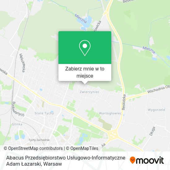 Mapa Abacus Przedsiębiorstwo Usługowo-Informatyczne Adam Łazarski