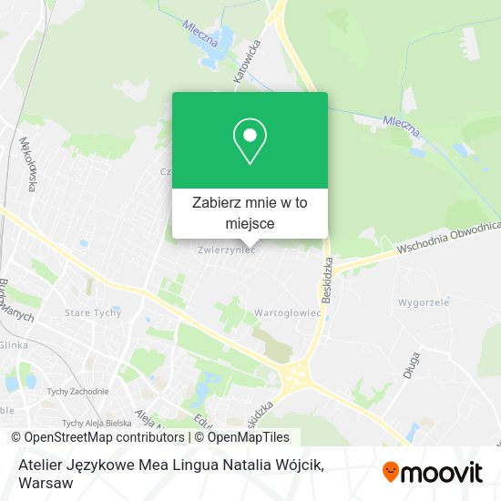 Mapa Atelier Językowe Mea Lingua Natalia Wójcik