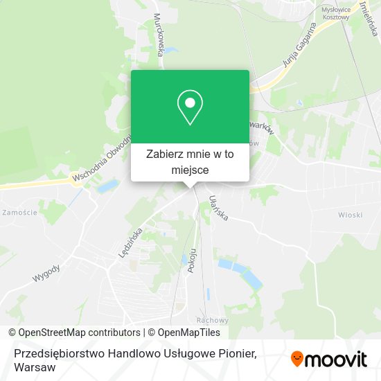 Mapa Przedsiębiorstwo Handlowo Usługowe Pionier