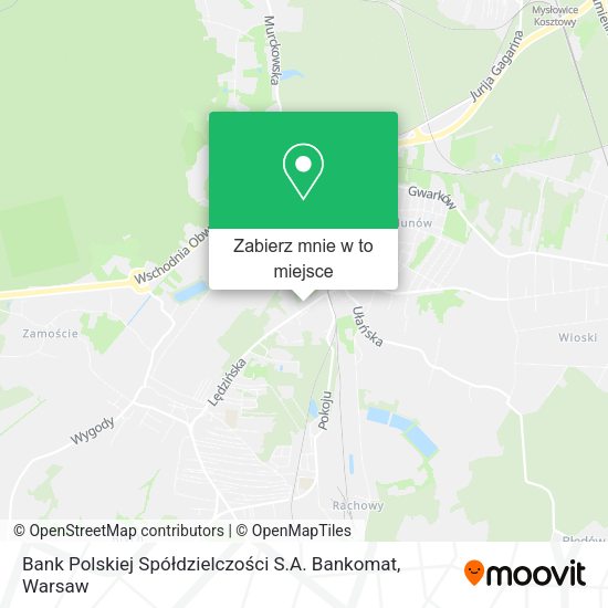 Mapa Bank Polskiej Spółdzielczości S.A. Bankomat