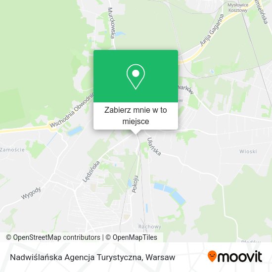 Mapa Nadwiślańska Agencja Turystyczna