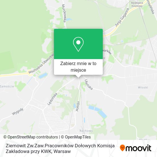 Mapa Ziemowit Zw.Zaw.Pracowników Dołowych Komisja Zakładowa przy KWK