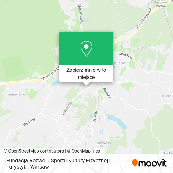 Mapa Fundacja Rozwoju Sportu Kultury Fizycznej i Turystyki