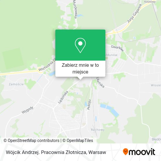 Mapa Wójcik Andrzej. Pracownia Złotnicza