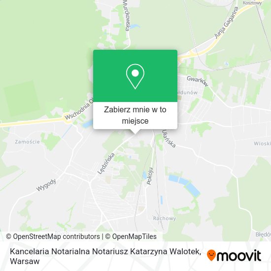 Mapa Kancelaria Notarialna Notariusz Katarzyna Walotek