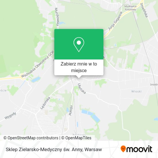 Mapa Sklep Zielarsko-Medyczny św. Anny