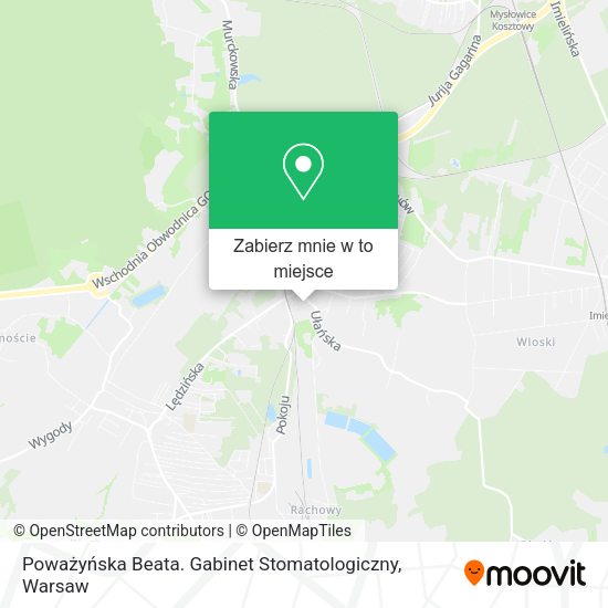 Mapa Poważyńska Beata. Gabinet Stomatologiczny