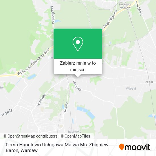 Mapa Firma Handlowo Usługowa Malwa Mix Zbigniew Baron