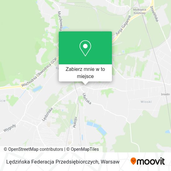 Mapa Lędzińska Federacja Przedsiębiorczych