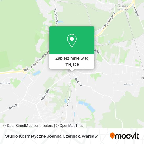 Mapa Studio Kosmetyczne Joanna Czerniak