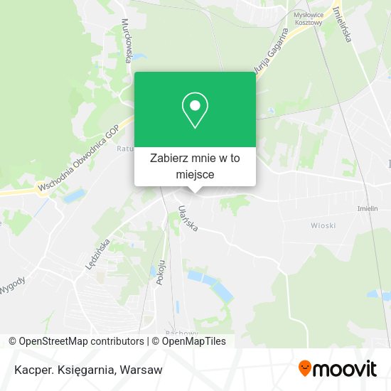 Mapa Kacper. Księgarnia