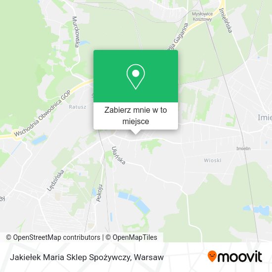 Mapa Jakiełek Maria Sklep Spożywczy