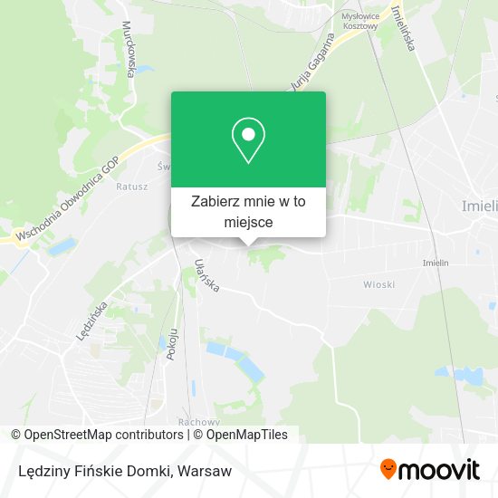 Mapa Lędziny Fińskie Domki