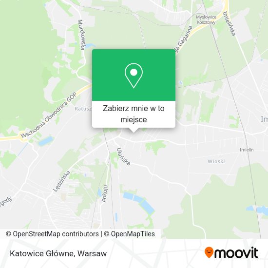 Mapa Katowice Główne