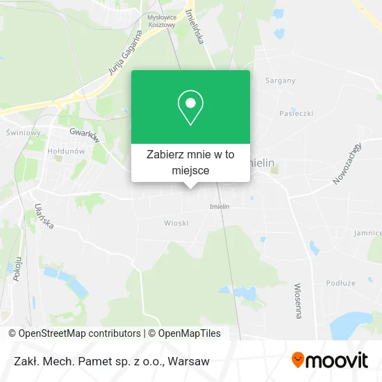 Mapa Zakł. Mech. Pamet sp. z o.o.