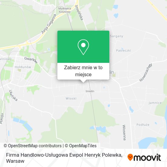 Mapa Firma Handlowo-Usługowa Ewpol Henryk Polewka