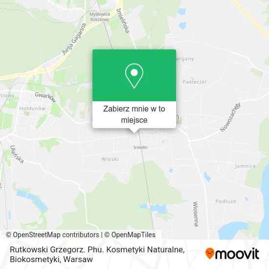 Mapa Rutkowski Grzegorz. Phu. Kosmetyki Naturalne, Biokosmetyki