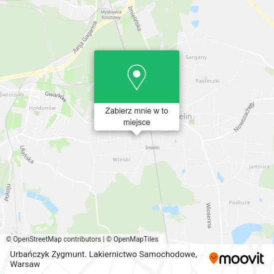 Mapa Urbańczyk Zygmunt. Lakiernictwo Samochodowe