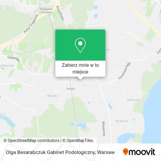 Mapa Olga Besarabczuk Gabinet Podologiczny