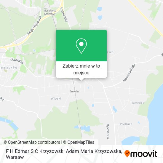 Mapa F H Edmar S C Krzyzowski Adam Maria Krzyzowska