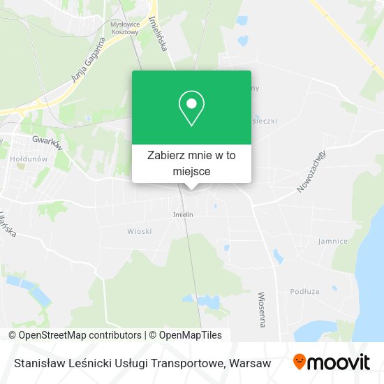 Mapa Stanisław Leśnicki Usługi Transportowe