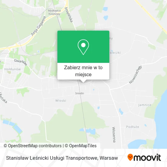 Mapa Stanisław Leśnicki Usługi Transportowe