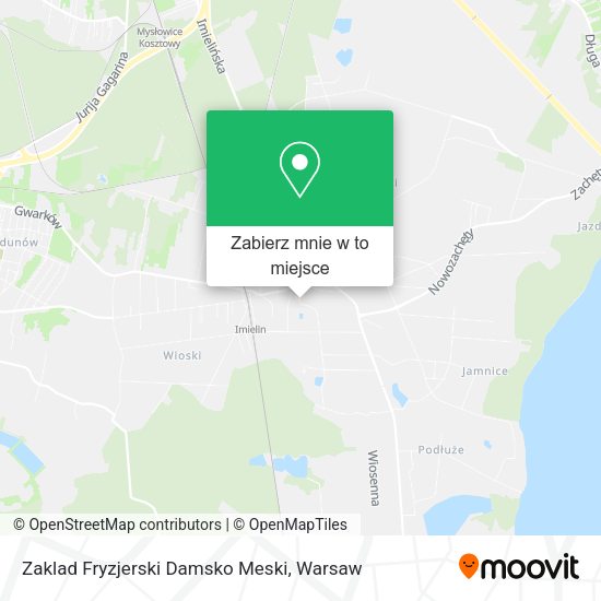 Mapa Zaklad Fryzjerski Damsko Meski