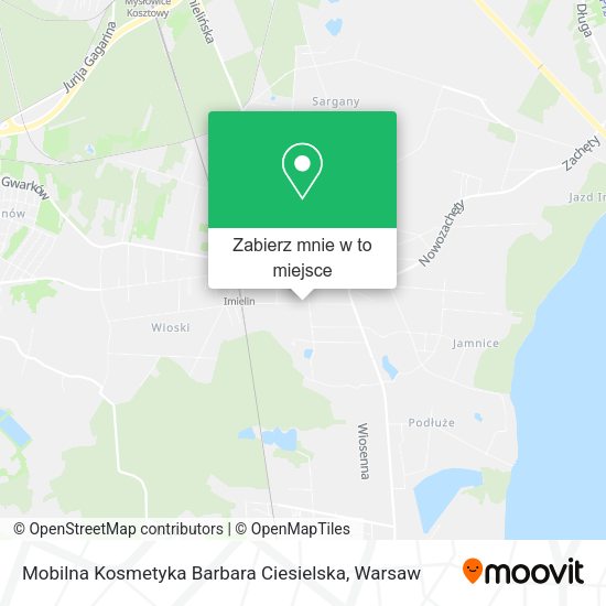 Mapa Mobilna Kosmetyka Barbara Ciesielska