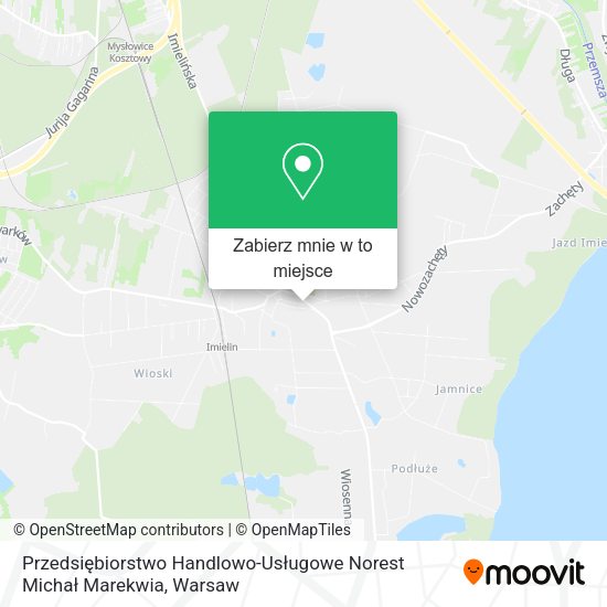 Mapa Przedsiębiorstwo Handlowo-Usługowe Norest Michał Marekwia