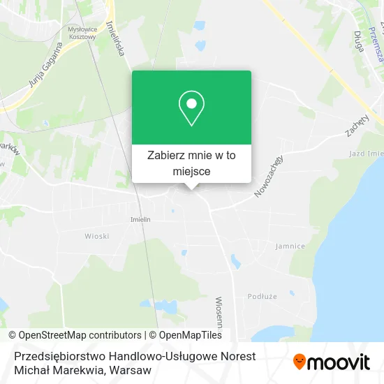 Mapa Przedsiębiorstwo Handlowo-Usługowe Norest Michał Marekwia