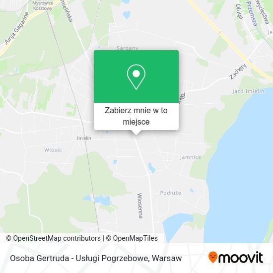 Mapa Osoba Gertruda - Usługi Pogrzebowe