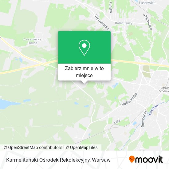 Mapa Karmelitański Ośrodek Rekolekcyjny