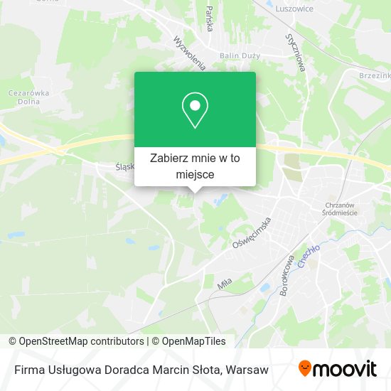 Mapa Firma Usługowa Doradca Marcin Słota