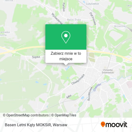 Mapa Basen Letni Kąty MOKSiR