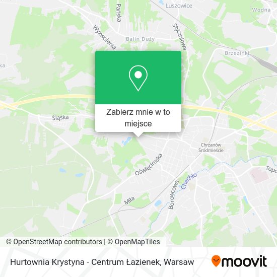 Mapa Hurtownia Krystyna - Centrum Łazienek