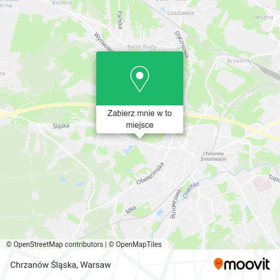 Mapa Chrzanów Śląska