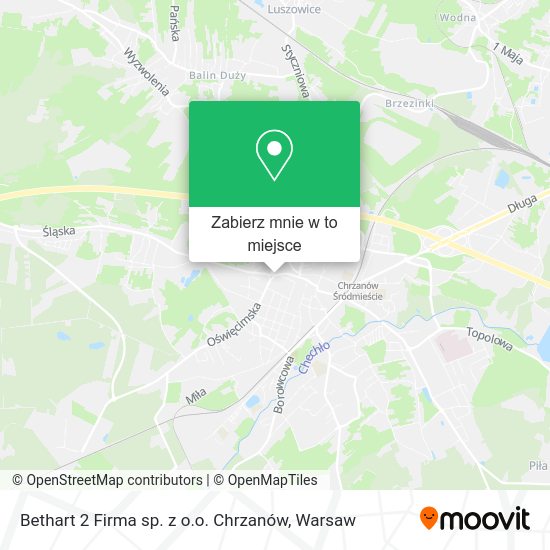 Mapa Bethart 2 Firma sp. z o.o. Chrzanów